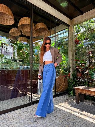 Wide leg bicolor