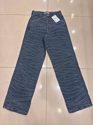 calca wide com brilho