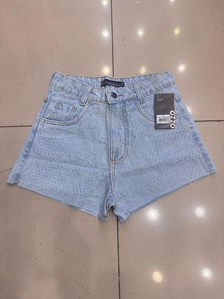 short fio com brilho