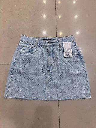 saia curta com brilho