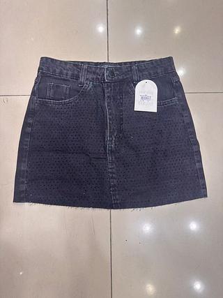 saia curta com brilho